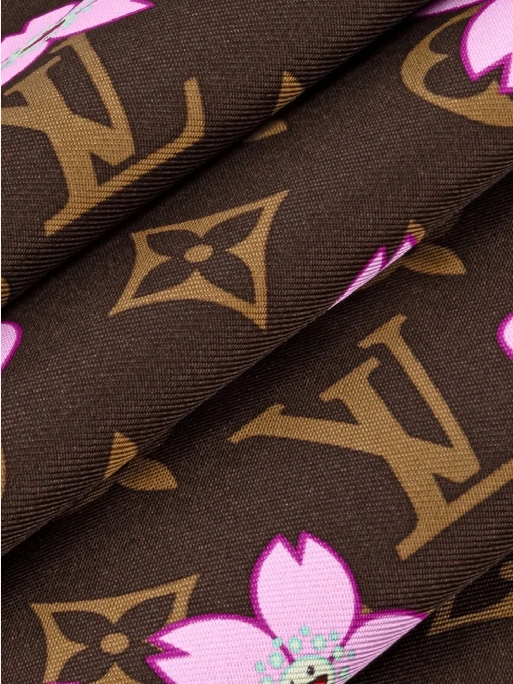 Louis Vuitton × Takashi Murakami Cherry Blossom Handkerchief Scarf Sakura NO BOX